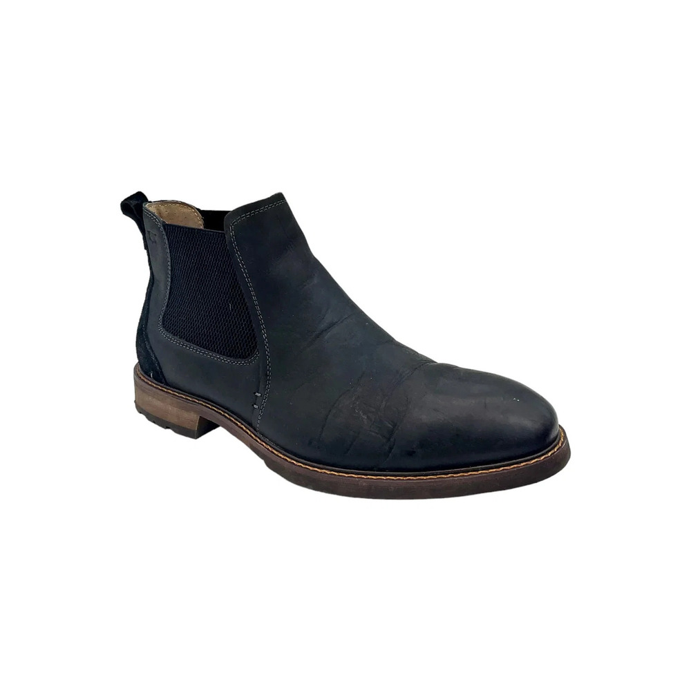 Florsheim Men's Chalet Plain Toe Gore Flat Heel Chelsea Boots Black - Medium